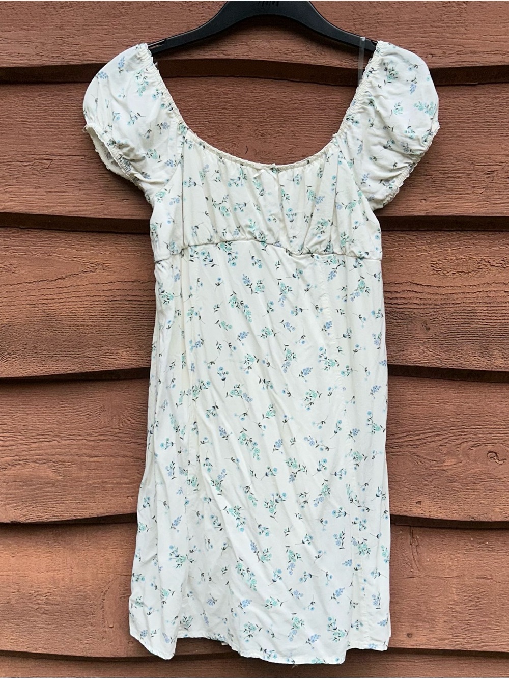 No Boundaries Floral White Cottagecore Milkmaid Mini Dress
